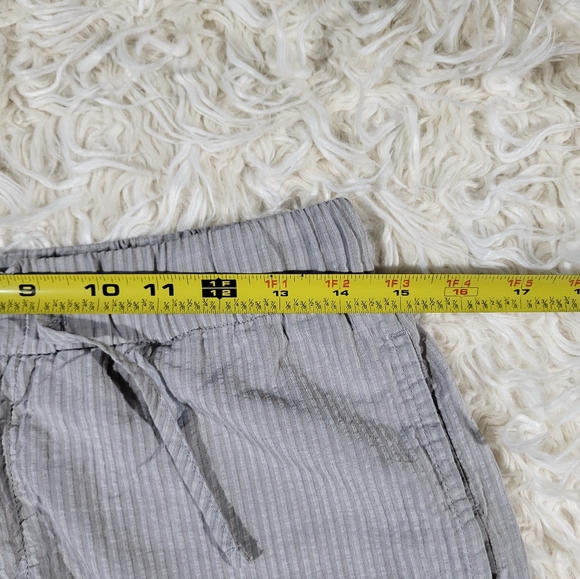 THE RESORT CO Seersucker Trousers Sage – Gray Striped Pants Mens Small - Picture 10 of 16